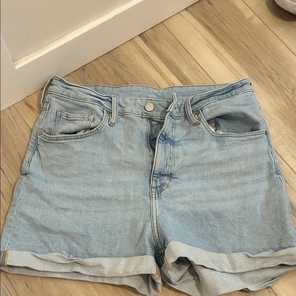 Light Blue Denim Women's Shorts